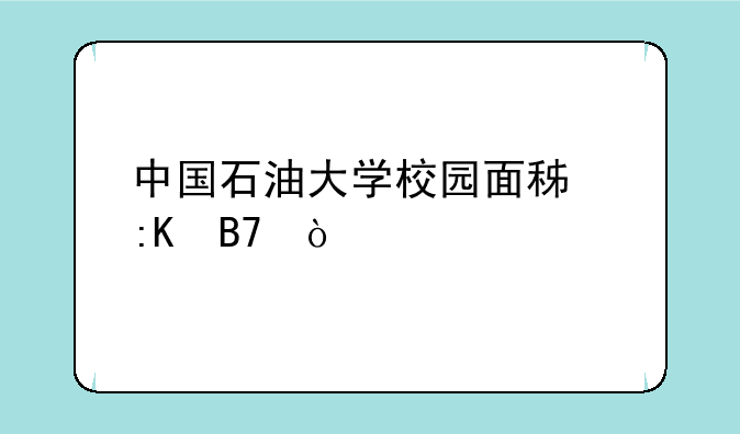中国石油大学校园面积排名？