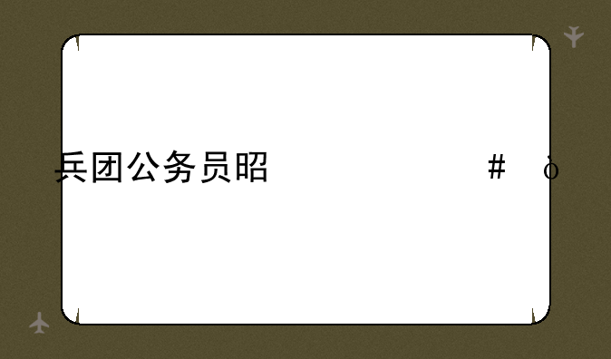 兵团公务员是什么？