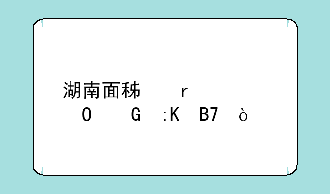 湖南面积最大专科排名？