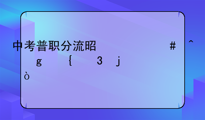 中考普职分流是什么时候实行的？